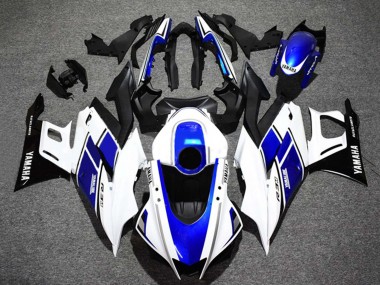 Wholesale 2022-2024 Yamaha YZF R3/R25 Motorcycle Fairings - White Blue Glossy Black Yamalube