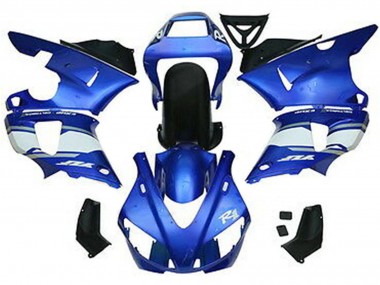 Wholesale 1998-1999 Yamaha YZF 1000 R1 Motorcycle Fairings - Blue White Glossy Black