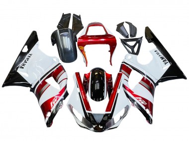 Wholesale 2000-2001 Yamaha YZF 1000 R1 Motorcycle Fairing - Red White Glossy Black
