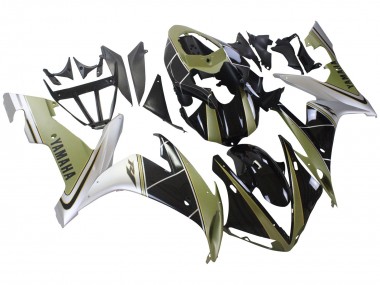 Wholesale 2004-2006 Yamaha YZF 1000 R1 Motorcycle Fairings - Light Gold White Glossy Black