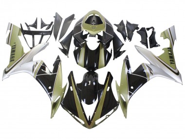 Wholesale 2004-2006 Yamaha YZF 1000 R1 Motorcycle Fairings - Light Gold White Glossy Black