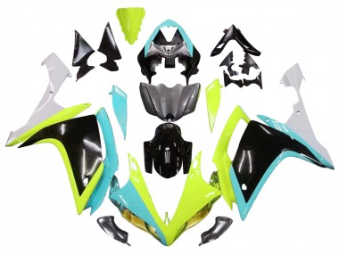 Wholesale 2007-2008 Yamaha YZF 1000 R1 Motorcycle Fairings - Light Blue Lime Green Black