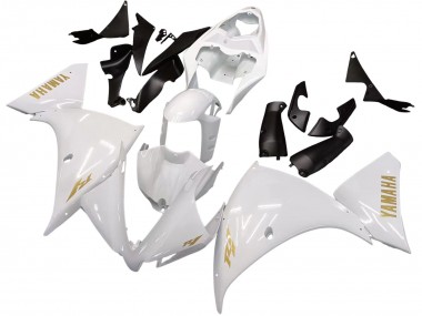 Wholesale 2012-2014 Yamaha YZF 1000 R1 Motorcycle Fairings - White Gold Decals