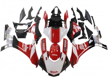 Wholesale 2015-2019 Yamaha YZF 1000 R1 Motorcycle Fairing - White Red Black Milwaukee