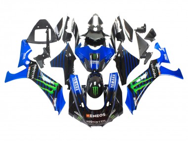 Wholesale 2020-2025 Yamaha YZF 1000 R1 Motorcycle Fairings - Blue Black Green Black ENEOS Monster