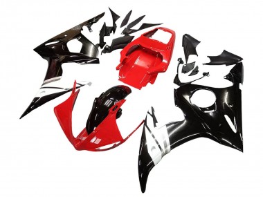 Wholesale 2006-2009 Yamaha YZF R6S Motorcycle Fairings - Red White Glossy Black