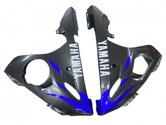 2003-2004 Yamaha YZF R6 Motorcycle Fairings - Blue Glossy Black