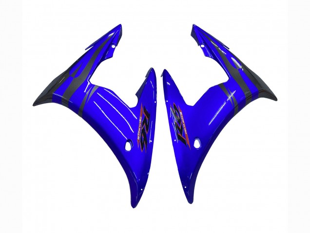 2003-2004 Yamaha YZF R6 Motorcycle Fairings - Blue Glossy Black