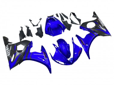 Wholesale 2006-2009 Yamaha YZF R6S Motorcycle Fairings - Blue Black
