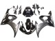 2003-2004 Yamaha YZF R6 Motorcycle Fairings - Glossy Black Matte Black White Decals