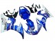 2003-2004 Yamaha YZF R6 Motorcycle Fairings - White Blue Fiat Motul Kastinee