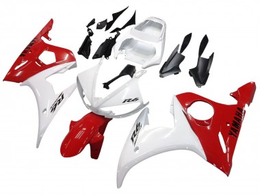 Wholesale 2006-2009 Yamaha YZF R6S Motorcycle Fairings - White Red