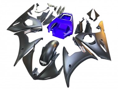 Wholesale 2003-2004 Yamaha YZF R6 Motorcycle Fairings - Blue Matte Black