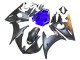 2003-2004 Yamaha YZF R6 Motorcycle Fairings - Blue Matte Black