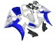 2003-2004 Yamaha YZF R6 Motorcycle Fairings - White Blue GYTR