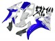 2003-2004 Yamaha YZF R6 Motorcycle Fairings - White Blue GYTR