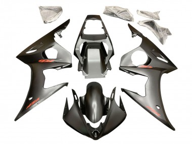 Wholesale 2006-2009 Yamaha YZF R6S Motorcycle Fairings - Matte Black Red Decals