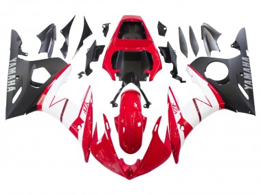 Wholesale 2006-2009 Yamaha YZF R6S Motorcycle Fairings - Red White Matte Black