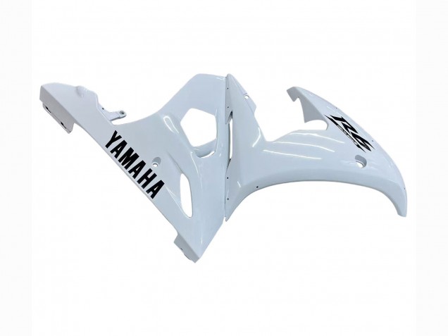 2003-2004 Yamaha YZF R6 Motorcycle Fairings - White Black Decals