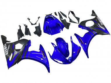 Wholesale 2005 Yamaha YZF 600 R6 Motorcycle Fairings - Glossy Blue Black