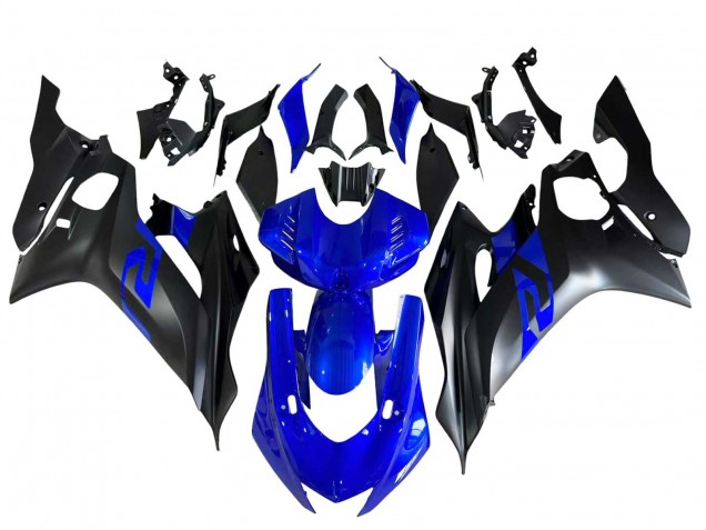 2017-2023 Yamaha YZF 600 R6 Motorcycle Fairings - Blue Matte Black
