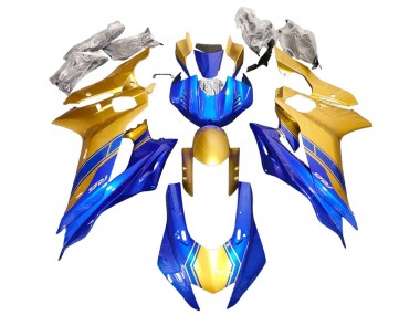Wholesale 2017-2023 Yamaha YZF 600 R6 Motorcycle Fairings - Gold Blue