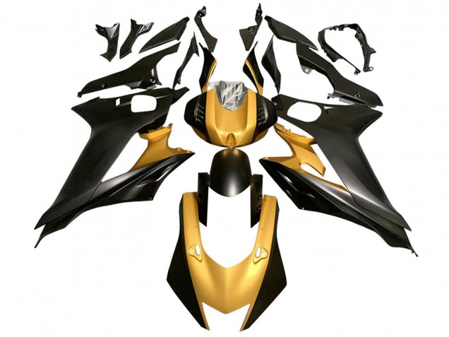 2017-2023 Yamaha YZF 600 R6 Motorcycle Fairings - Gold Matte Black