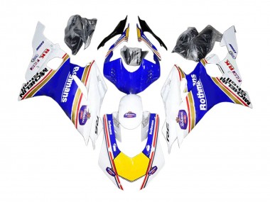 Wholesale 2017-2023 Yamaha YZF 600 R6 Motorcycle Fairings - White Blue Yellow Rothmans