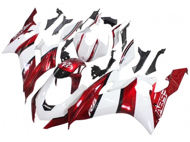 2017-2023 Yamaha YZF 600 R6 Motorcycle Fairings - White Red Black