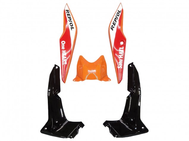 2011-2015 Honda CBR250RR Motorcycle Fairings - Orange White Red Black Glossy HRC Repsol