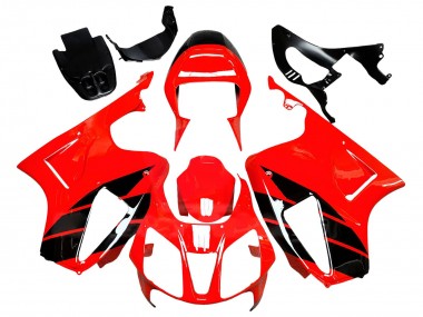 Wholesale 2000-2006 Honda VTR1000 Motorcycle Fairings - Red Glossy Black Stripe