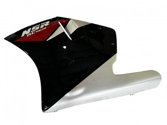 1988-1989 Honda NSR250R Motorcycle Fairings - Silver Red Glossy Black