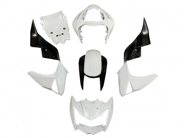 2003-2006 Kawasaki Z1000 Motorcycle Fairings - White Glossy Black