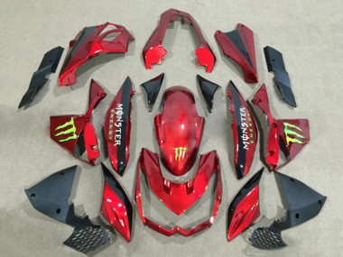 Wholesale 2010-2013 Kawasaki Z1000 Motorcycle Fairings - Red Glossy Black Green Monster