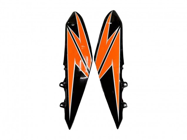 2010-2013 Kawasaki Z1000 Motorcycle Fairings - Orange Glossy Black
