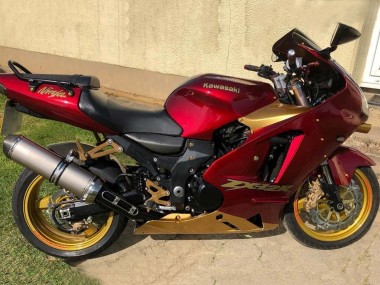 Wholesale 2000-2001 Kawasaki ZX12R Motorcycle Fairings - Red Gold