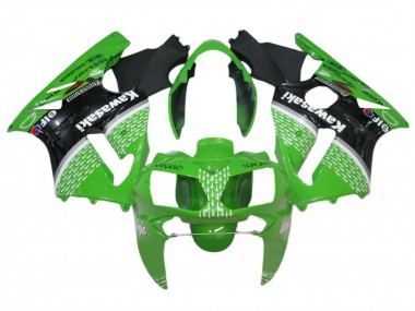 Wholesale 2002-2006 Kawasaki ZX12R Motorcycle Fairings - Green Black White