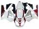 2002-2006 Kawasaki ZX12R Motorcycle Fairings - White Red Black