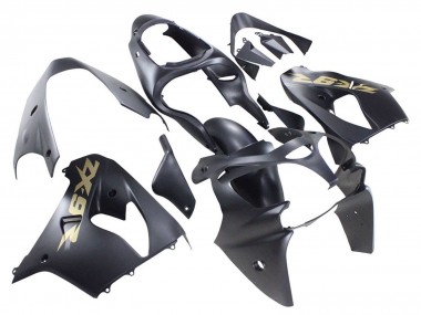 Wholesale 2000-2001 Kawasaki ZX9R Motorcycle Fairings - Matte Black Gold