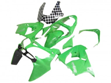 Wholesale 2000-2001 Kawasaki ZX9R Motorcycle Fairings - Green Black White Ninja