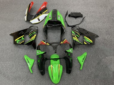 Wholesale 2000-2001 Kawasaki ZX9R Motorcycle Fairings - Green Orange Black