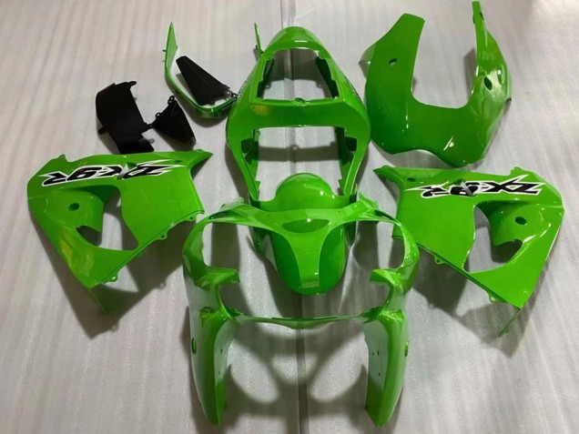 2002-2003 Kawasaki ZX9R Motorcycle Fairing - Green Black