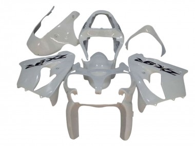 Wholesale 2002-2003 Kawasaki ZX9R Motorcycle Fairings - White Black Decal