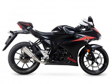 Wholesale 2017-2025 Suzuki GSXR125 Motorcycle Fairings - Black Red Stripe