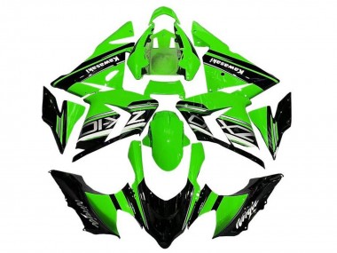 Wholesale 2004-2005 Kawasaki ZX10R Motorcycle Fairings - Black Green Silver