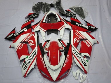 Wholesale 2006-2007 Kawasaki ZX10R Motorcycle Fairings - White Red Black Amauda 883 Heidron