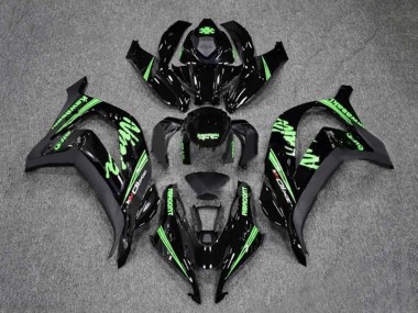 Wholesale 2016-2020 Kawasaki ZX10R Motorcycle Fairings - Glossy Black Green