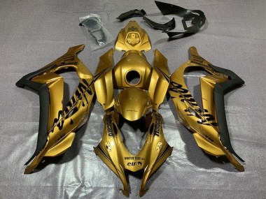 Wholesale 2016-2020 Kawasaki ZX10R Motorcycle Fairings - Gold Black