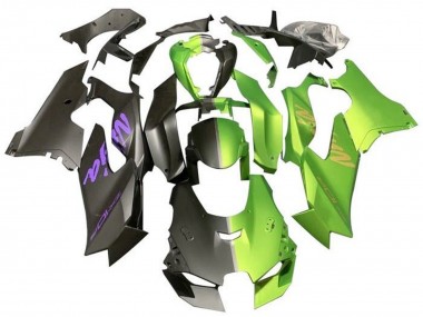Wholesale 2021-2025 Kawasaki ZX10R Motorcycle Fairings - Matte Black Matte Green Split