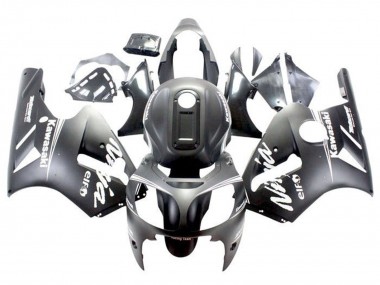 Wholesale 2000-2001 Kawasaki ZX12R Motorcycle Fairings - Matte Black White
